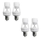 Kit 4 Sensor De Movimento Infravermelho Dia e Noite Para Lâmpada Soquete E27 Fotocélula