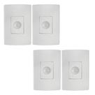 Kit 4 Sensor Presença Ilumi Interno 180º 5605 Automático Luz Segurança Casa Loja Escritório