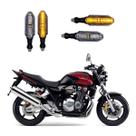 KIT 4 Seta Esportiva Pisca de Led Modelo P26 para Moto Honda CB 1300R SUPER FOUR Ano 2010 2011 2012 2013 2014 2015