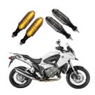 KIT 4 Seta Esportiva Pisca de Led Modelo P26 Para Moto Honda VFR 1200X CROSS Ano 2004 2005 2006 2007 2008 2009