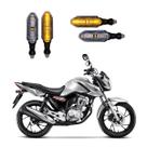 KIT 4 Seta Esportiva Pisca de Led Resistente Modelo P26 Para Moto CG 160 FAN 2016 2017 2018201920202021