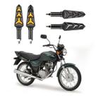 KIT 4 Seta Sequencial Pisca de Led Universal Estrela Modelo P09S Moto CG 125 TITAN ES 2016 2017 2018201920202021