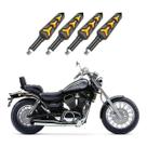 KIT 4 Seta Sequencial Pisca de Led Universal Modelo P09S Estrela Moto INTRUDER VS 1400 2016 2017 2018 2019 2020 2021