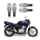 Kit 4 Setas Dianteiro e Traseiro Modelo PF-01 para Honda CB 500 2010 2011 2012 2013 2014 2015
