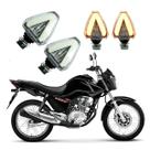 KIT 4 Setas Esportiva Pisca de Led Modelo P07 para Moto Honda CG 150 START 2010 2011 2012 2013 2014 2015