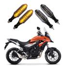 KIT 4 Setas Esportiva Pisca de Led Modelo P26 para Moto Honda CB 500X 2016 2017 2018201920202021