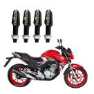 KIT 4 Setas Esportiva Pisca de Led Modelo P29 Para Moto Honda CB 250 TWISTER 2004 2005 2006 2007 2008 2009