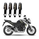 KIT 4 Setas Esportiva Pisca de Led Modelo P29 Para Moto Honda CB 500F 2016 2017 2018201920202021