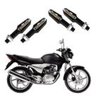 KIT 4 Setas Esportiva Pisca de Led Modelo P29 Para Moto Honda CG 150 SPORT 2010 2011 2012 2013 2014 2015