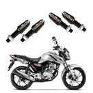 KIT 4 Setas Esportiva Pisca de Led Modelo P29 Para Moto Honda CG 160 FAN 2004 2005 2006 2007 2008 2009