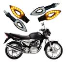 Kit 4 Setas Esportivas de Led P01 Modelo Flecha vazado para Moto Honda CG 150 SPORT 2016 2017 2018201920202021