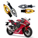 Kit 4 Setas Esportivas Led P01C Carbono Flecha vazado Moto CBR 1000 Fireblade Ano 2004 2005 2006 2007 2008 2009