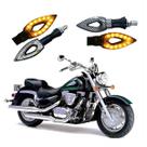 Kit 4 Setas Esportivas Led P01C Carbono Modelo Flecha vazado INTRUDER LC 1500 Ano 2004 2005 2006 2007 2008 2009