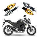 Kit 4 Setas Esportivas Led P01C Carbono Modelo Flecha vazado Moto CB 500F Ano 2004 2005 2006 2007 2008 2009 Kit 4 Setas Esportivas Led P01C Carbono Modelo Flecha vazado Moto CB 500F Ano 2004 2005 2006 2007 2008 2009
