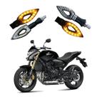 Kit 4 Setas Esportivas Led P01C Carbono Modelo Flecha vazado Moto CB 600F HORNET 2016 2017 2018 2019 2020 2021 Kit 4 Setas Esportivas Led P01C Carbono Modelo Flecha vazado Moto CB 600F HORNET 2016 2017 2018 2019 2020 2021