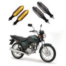 KIT 4 Setas Esportivas Pisca de Led Modelo P26 Para Moto CG 125 TITAN ES 2016 2017 2018201920202021