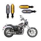 KIT 4 Setas Esportivas Pisca de Led Modelo P26 Para Moto DAFRA HORIZON 150 Ano 2010 2011 2012 2013 2014 2015