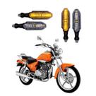 KIT 4 Setas Esportivas Pisca de Led Modelo P26 Para Moto DAFRA KANSAS 150 Ano 2010 2011 2012 2013 2014 2015