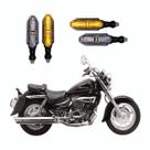 KIT 4 Setas Esportivas Pisca de Led Modelo P26 Para Moto KASINSKI MIRAGE GV 250 Ano 2016 2017 2018201920202021