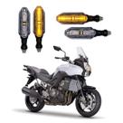 KIT 4 Setas Esportivas Pisca de Led Modelo P26 Para Moto KAWASAKI Versys 1000 Ano 2010 2011 2012 2013 2014 2015