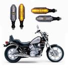 KIT 4 Setas Esportivas Pisca de Led Modelo P26 Para Moto KAWASAKI Vulcan 750 Ano 2004 2005 2006 2007 2008 2009
