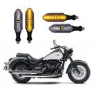 KIT 4 Setas Esportivas Pisca de Led Modelo P26 Para Moto KAWASAKI Vulcan 900 Ano 2016 2017 2018201920202021