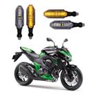 KIT 4 Setas Esportivas Pisca de Led Modelo P26 Para Moto KAWASAKI Z 800 Ano 2010 2011 2012 2013 2014 2015