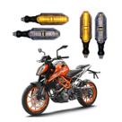 KIT 4 Setas Esportivas Pisca de Led Modelo P26 Para Moto KTM DUKE 390 Ano 2004 2005 2006 2007 2008 2009
