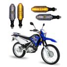 KIT 4 Setas Esportivas Pisca de Led Modelo P26 Para Moto XTZ 125 Ano 2010 2011 2012 2013 2014 2015