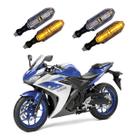 KIT 4 Setas Esportivas Pisca de Led Modelo P26 Para Moto YZF R3 Ano 2004 2005 2006 2007 2008 2009
