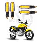 Kit 4 Setas Led Universal P50 12V Pisca para Moto CB 300R Esportiva 2004 2005 2006 2007 2008 2009 2010 2011 2012