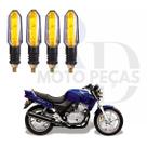 Kit 4 Setas Led Universal P50 12V Pisca para Moto Honda CB 500 Esportiva 2004 2005 2006 2007 2008 2009 2010 2011 2012