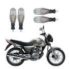 Kit 4 Setas Pisca de Led Dianteiro E Traseiro Modelo PF01 Honda CG 150 TITAN ESD 2004 2005 2006 2007 2008 2009