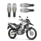 Kit 4 Setas Pisca de Led Dianteiro E Traseiro Modelo PF01 Honda XRE 300 ABS 2016 2017 2018 2019 2020 2021