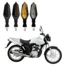KIT 4 Setas Sequenciais Led Universal Pisca Amarelo P43S Moto CG 125 CARGO 2004 2005 2006 2007 2008 2009 2010 2011 2012