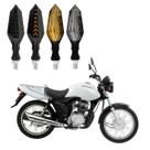 KIT 4 Setas Sequenciais Led Universal Pisca Amarelo P43S Moto CG 125 CARGO 2004 2005 2006 2007 2008 2009 2010 2011 2012