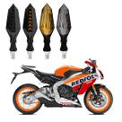 KIT 4 Setas Sequenciais Led Universal Pisca Amarelo P43S Moto Honda CBR 1000F 2004 2005 2006 2007 2008 2009