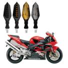 KIT 4 Setas Sequenciais Led Universal Pisca Amarelo P43S Moto Honda CBR 929RR 2010 2011 2012 2013 2014 2015
