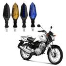 KIT 4 Setas Sequenciais Led Universal Pisca Azul P43S Moto CG 150 CARGO 2004 2005 2006 2007 2008 2009 2010 2011 2012