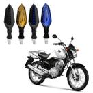 KIT 4 Setas Sequenciais Led Universal Pisca Azul P43S Moto CG 150 CARGO 2004 2005 2006 2007 2008 2009 2010 2011 2012