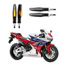 KIT 4 Setas Sequenciais Modelo P25B Slim / Palito Para Moto CBR 600RR 2010 2011 2012 2013 2014 2015