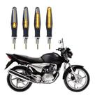 KIT 4 Setas Sequenciais Modelo P25B Slim / Palito Para Moto CG 150 SPORT 2016 2017 2018201920202021