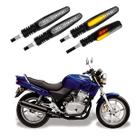 KIT 4 Setas Sequenciais Modelo P25B Slim / Palito Para Moto Honda CB 500 2016 2017 2018201920202021