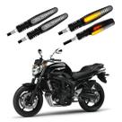 KIT 4 Setas Sequenciais Modelo P25B Slim / Palito Para Moto YMH FZ6 N 2010 2011 2012 2013 2014 2015 KIT 4 Setas Sequenciais Modelo P25B Slim / Palito Para Moto YMH FZ6 N 2010 2011 2012 2013 2014 2015