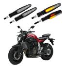 KIT 4 Setas Sequenciais Modelo P25B Slim / Palito Para Moto YMH MT07 689CC 2004 2005 2006 2007 2008 2009