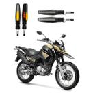 KIT 4 Setas Sequenciais Modelo P25B Slim / Palito Para Moto YMH XTZ 150 CROSSER 2016 2017 2018201920202021