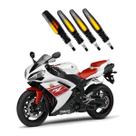 KIT 4 Setas Sequenciais Modelo P25B Slim / Palito Para Moto YMH YZF - R1 Ano 2016 2017 2018201920202021