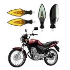 KIT 4 Setas Sequenciais Pisca de Led Modelo P35 Para Moto Honda CG 150 FAN 2010 2011 2012 2013 2014 2015