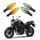 KIT 4 Setas Sequenciais Pisca de Led Modelo P35S Para Moto FZ6 N 2016 2017 2018201920202021