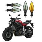 KIT 4 Setas Sequenciais Pisca de Led Modelo P35S Para Moto MT07 689CC 2004 2005 2006 2007 2008 2009